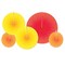 Beistle Club Pack of 60 Yellow and Orange Paper Fan Hanging Decorations 16"